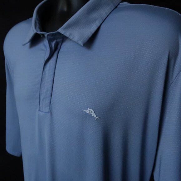 Tommy Bahama IslandZone Lt Blue MicroDot Stretch Polo (XXXL) 🌴 - Picture 6 of 8